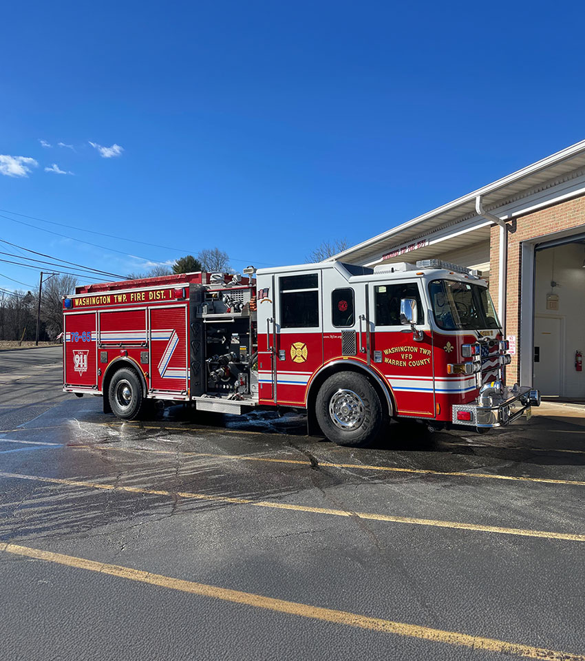 Washington Township Fire District 1 firetruck